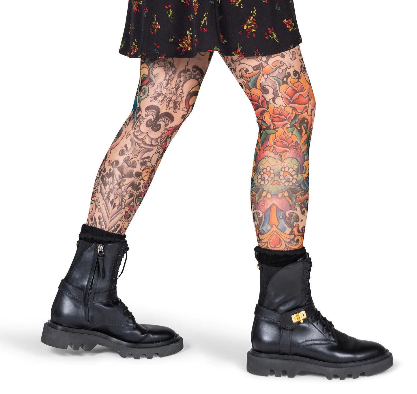 Black Salvation Tattoo Leggings