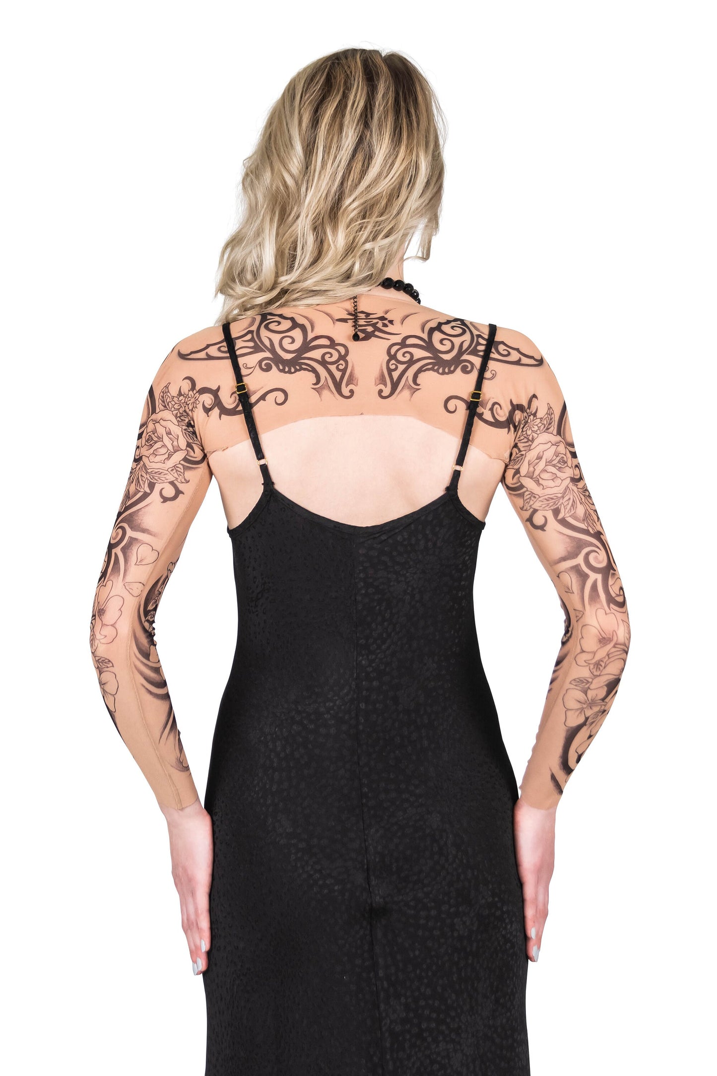 Flamenco Red Rose Tattoo Sleeve Shrug