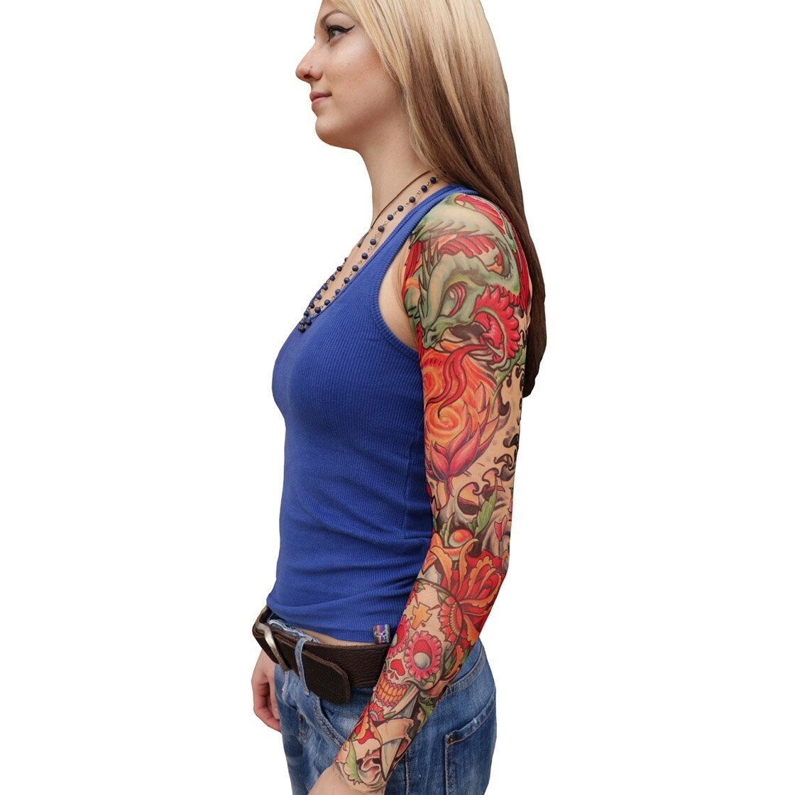 Sugar Skulls Day of the Dead Tattoo Shrug