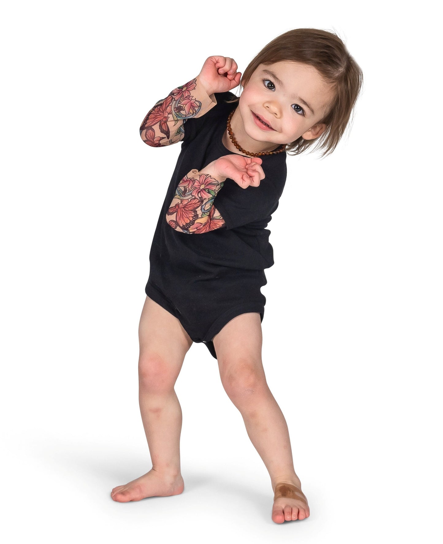 Butterfly Baby Tattoo Shirt (Bodysuit with Tattoo Sleeves)