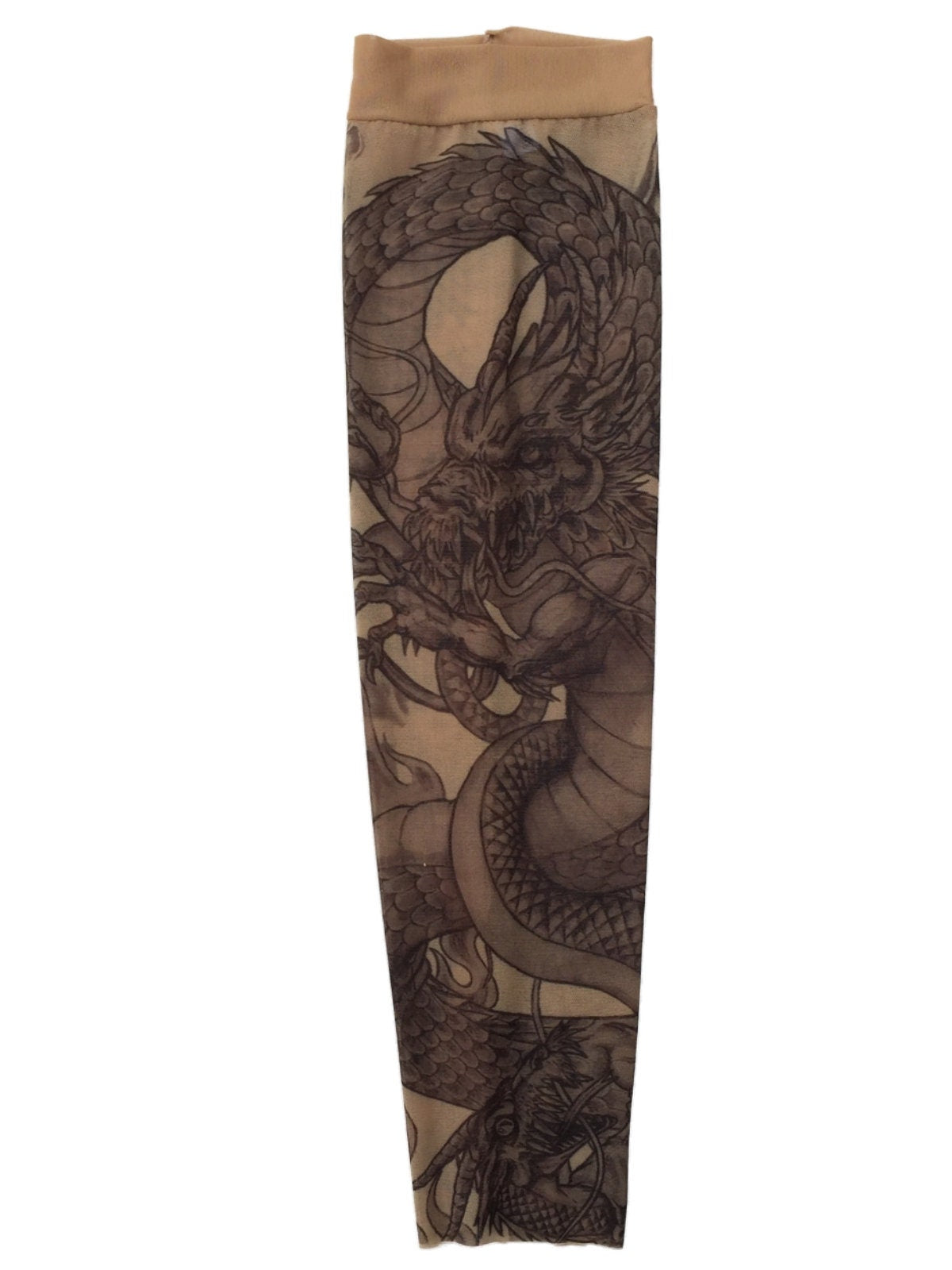 Grim Reaper Dragons Mother Mary Single Tattoo Mesh Sleeve