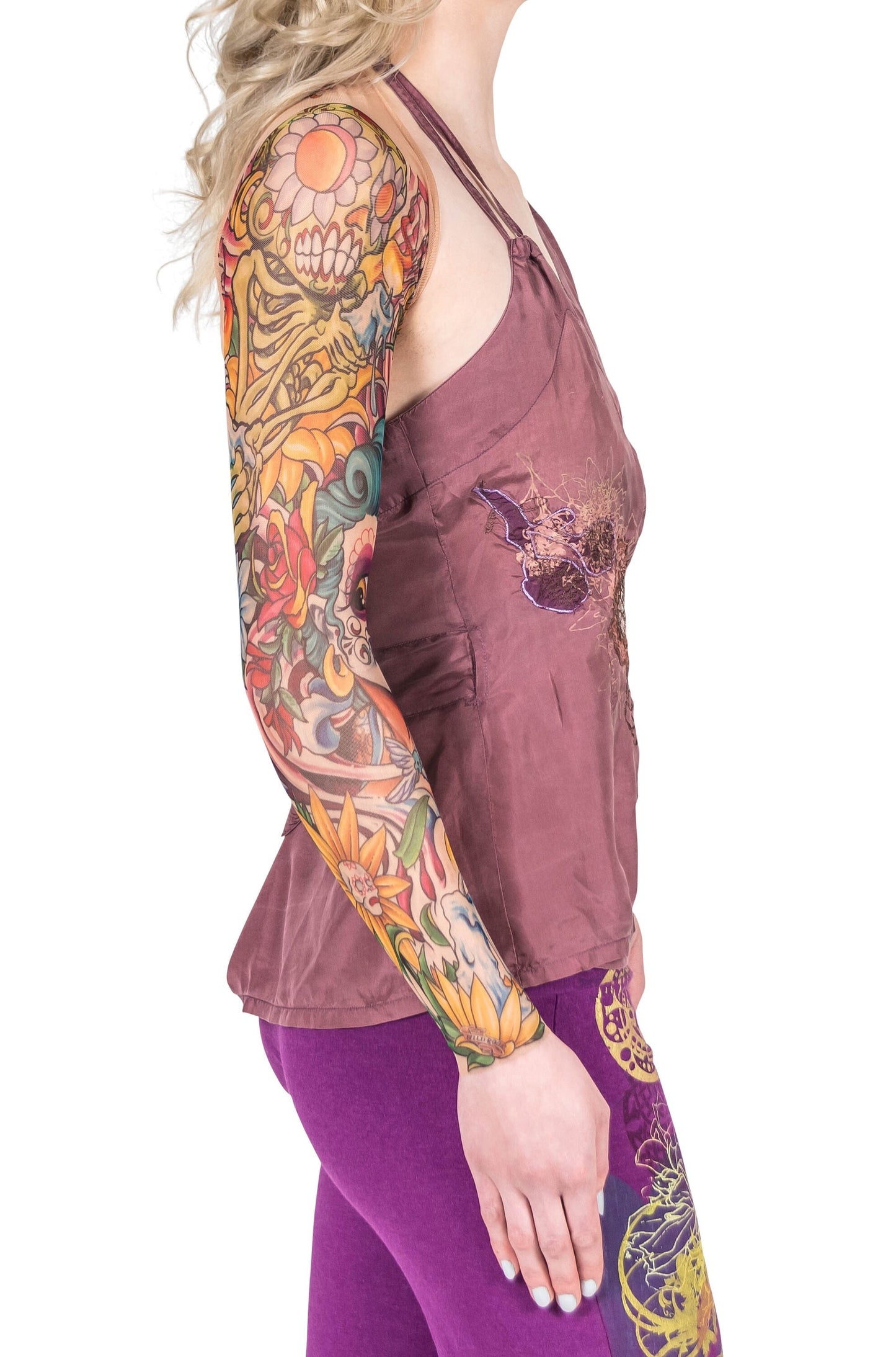 Sugar Skulls Day of the Dead Tattoo Shrug