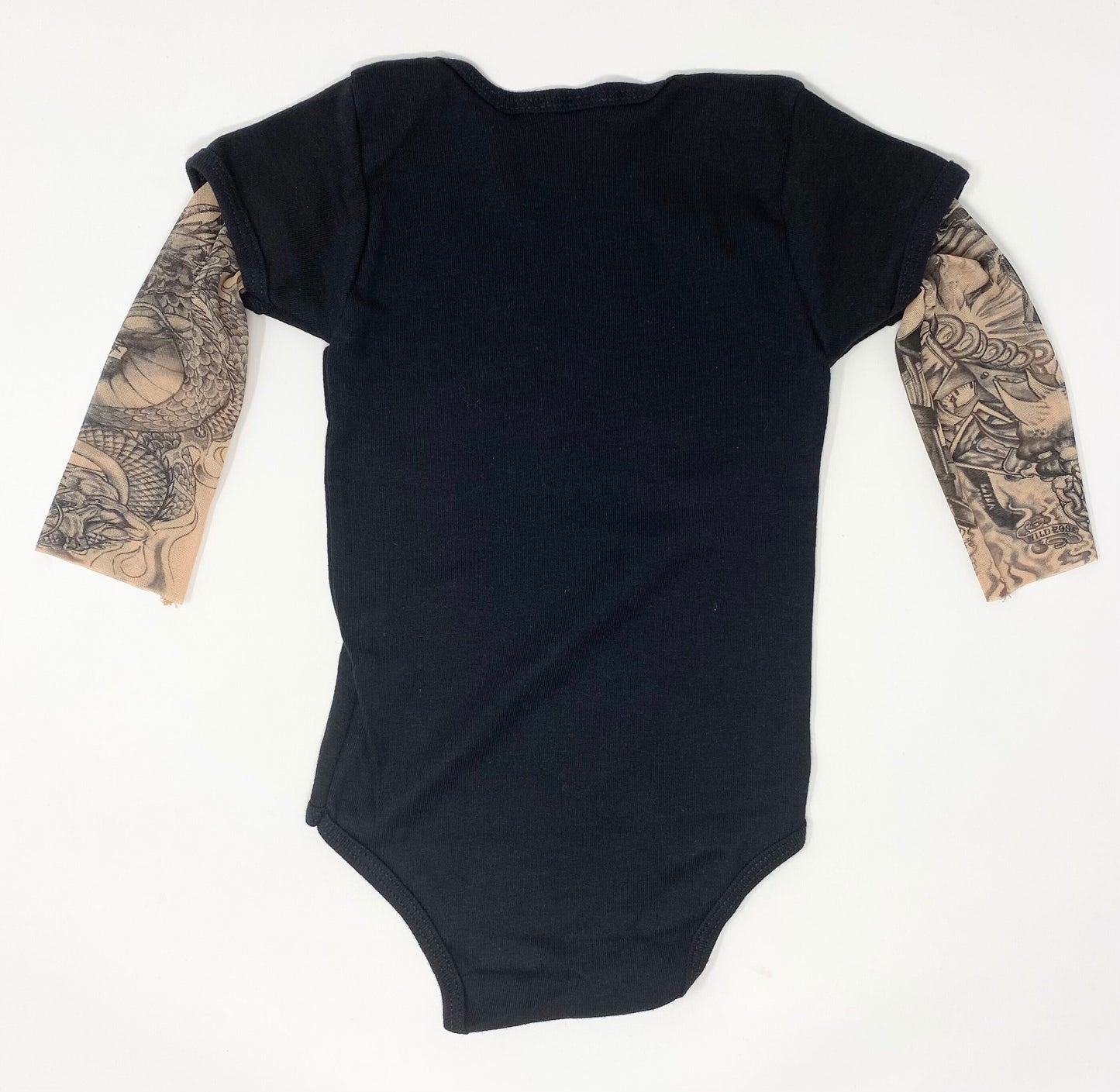 Grim Reaper Frankenstein Dragon Baby Tattoo Shirt (Bodysuit with Tattoo Sleeves)