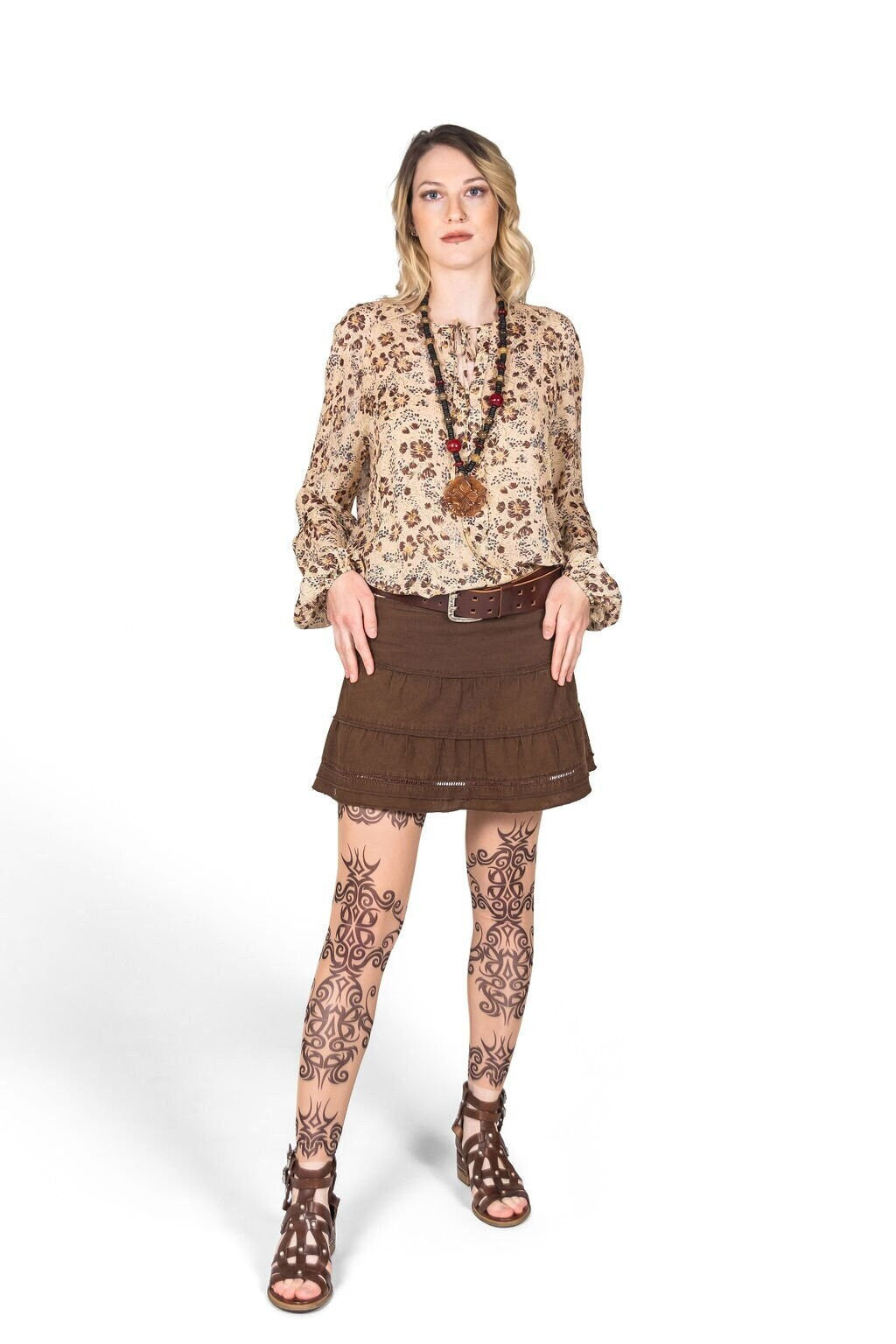 Mehndi Henna Tribal Tattoo Leggings