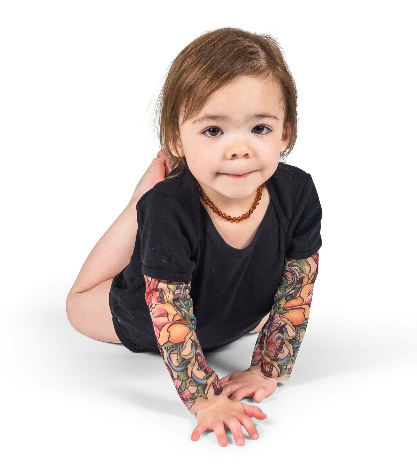 Butterfly Baby Tattoo Shirt (Bodysuit with Tattoo Sleeves)