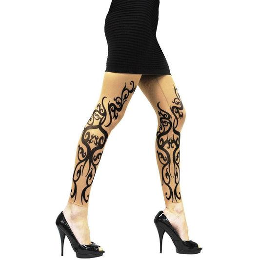 Tribal Blackwork Tattoo Leggings