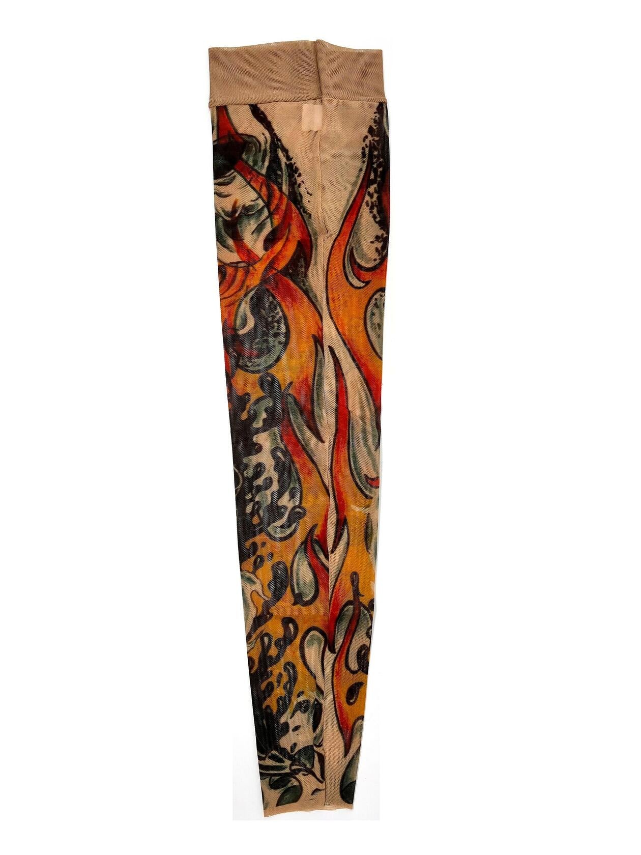 Ikandy Flames Fire Single Tattoo Sleeve