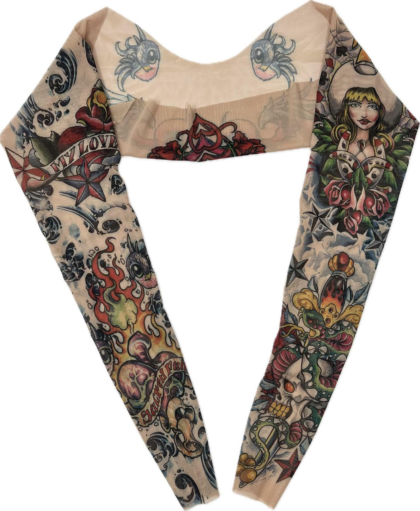 Lucky Tattoo Shrug featuring Cowgirl Stars Sparrows Cobra Skull Sleeve Artwork